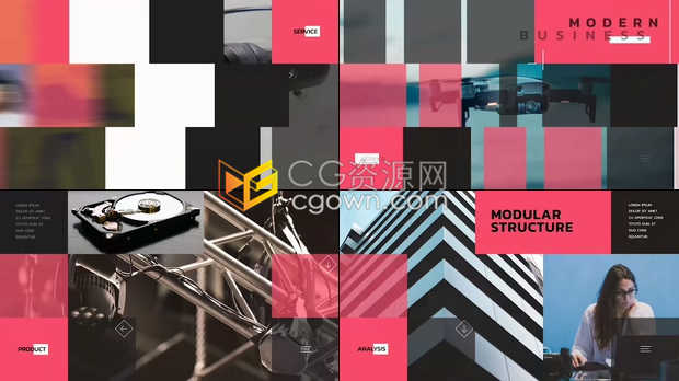 公司企業宣傳活動介紹商務產品推廣技術演示服務幻燈片視頻 ae模板免費下載