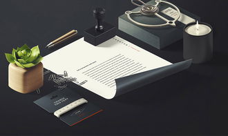 黑色極簡主義傳真名片信箋企業(yè)品牌樣機(jī)模版圖片設(shè)計素材 高清psd模板下載 518.22mb 商務(wù)vi樣機(jī)大全